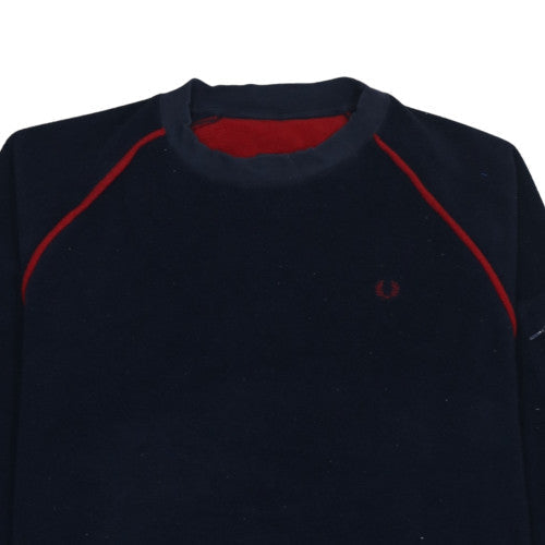 Mens UK Size XL Fred Perry Blue Pullover Sweatshirt