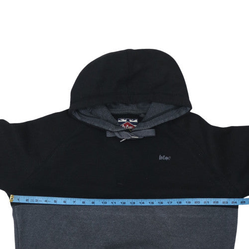 Mens UK Size 2XL Lee Cooper Black Pullover Hoodie