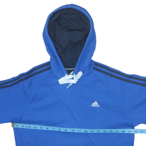 Mens UK Size S adidas Blue Pullover Hoodie