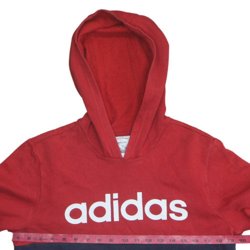 Boys UK Size 13-14 Years adidas Red Pullover Hoodie