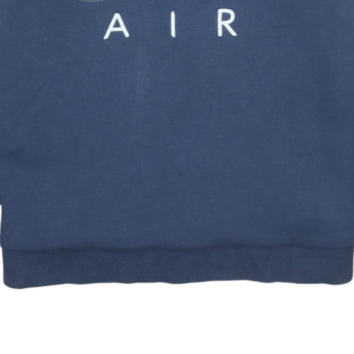 Mens UK Size M Nike Blue Pullover Sweatshirt