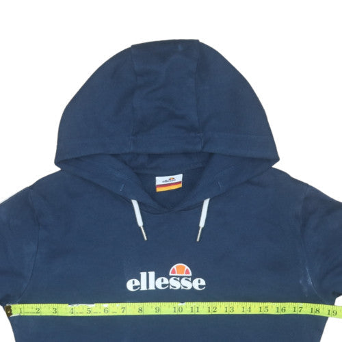 Womens UK Size 10 ellesse Blue Pullover Hoodie