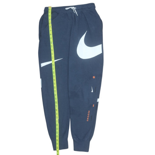 Mens UK Size S Nike Regular Fit Sweatpants Blue Trousers