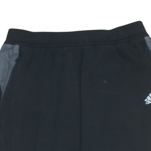 Mens UK Size L adidas Regular Fit Jogger Black Trousers