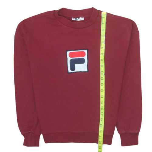 Womens UK Size XS FILA Red Pullover Sweatshirt