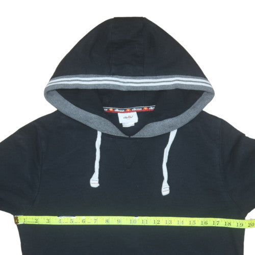 Mens UK Size S ellesse Black Pullover Hoodie