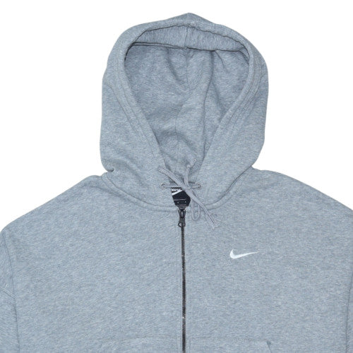 Womens UK Size L Nike Grey Full Zip Hoodie