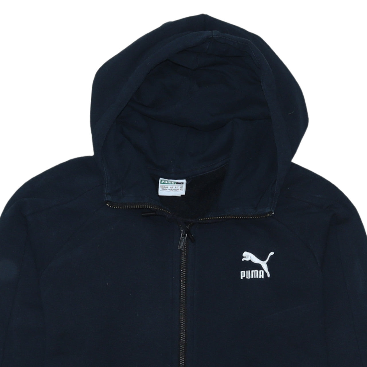 Mens UK Size XS PUMA Blue Full Zip Hoodie