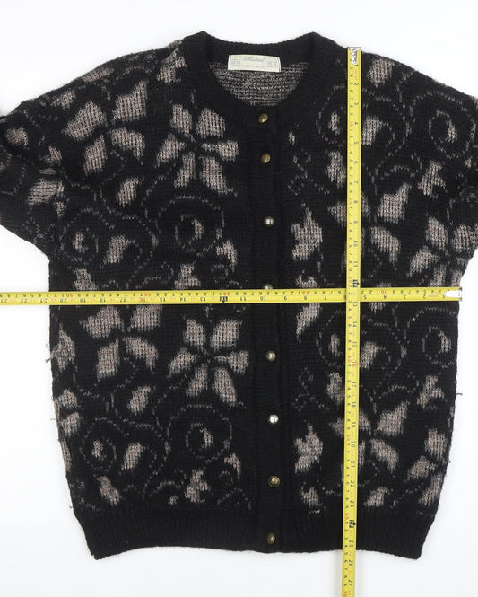 Womens UK Size 12-14 Marks and Spencer Black Cardigan Jumper