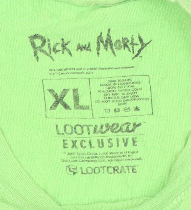 Mens UK Size XL Lootcrate Green T-Shirt