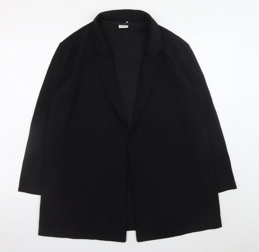 Womens UK Size XL Jacqueline de Yong Black Overcoat