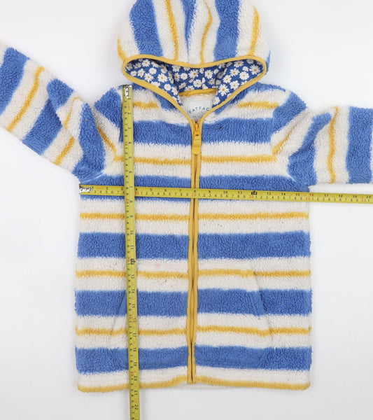 Girls UK Size 9-10 Years FatFace Blue Full Zip Hoodie