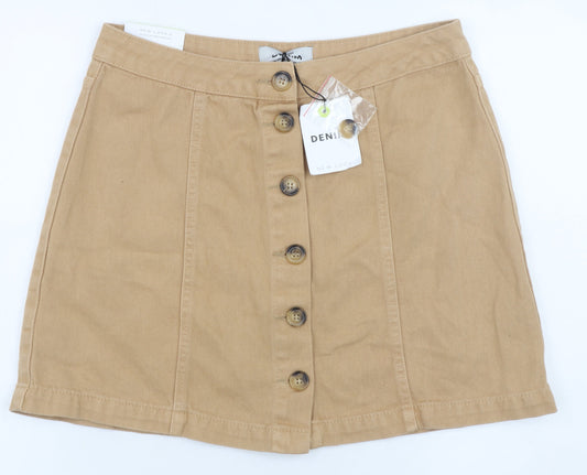 Womens UK Size 12 New Look A-Line Denim Skirt
