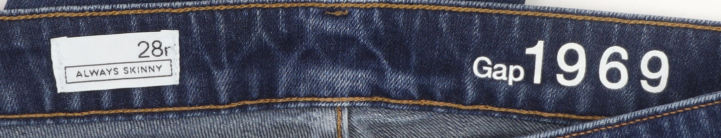 Womens UK Size 10 Gap Slim Fit Skinny Blue Jeans
