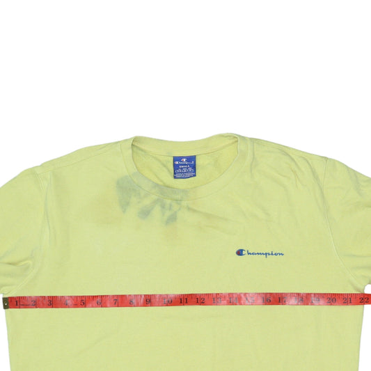 Mens UK Size S Champion Yellow Pullover Sweatshirt