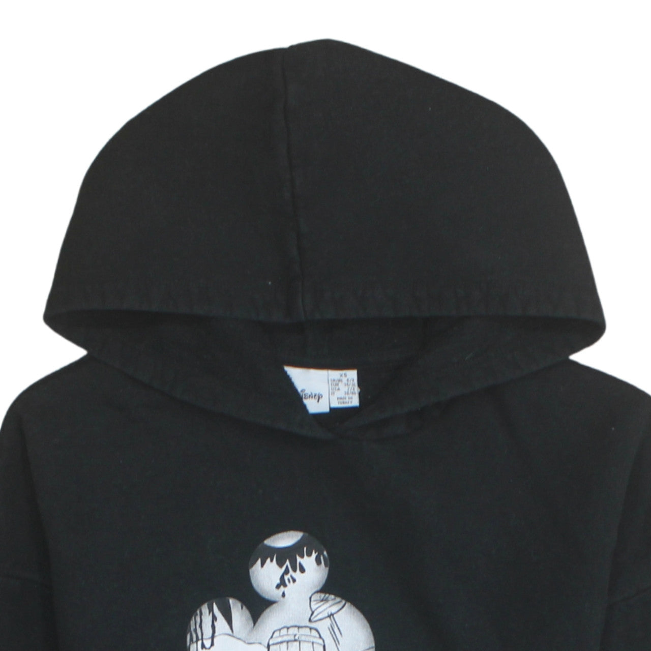 Womens UK Size XS Disney Black Pullover Hoodie