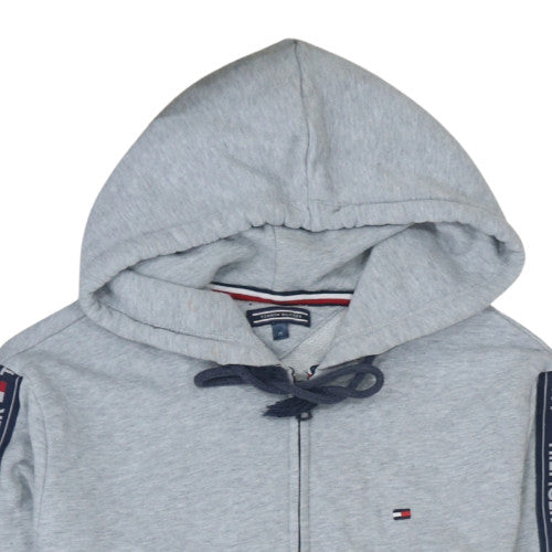 Mens UK Size M Tommy Hilfiger Grey Full Zip Hoodie