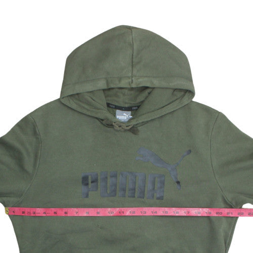 Mens UK Size S PUMA Green Pullover Hoodie