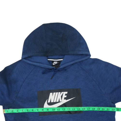 Mens UK Size L Nike Blue Pullover Hoodie