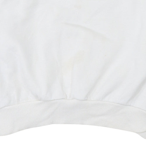 Womens UK Size S Stradivarius White Pullover Sweatshirt