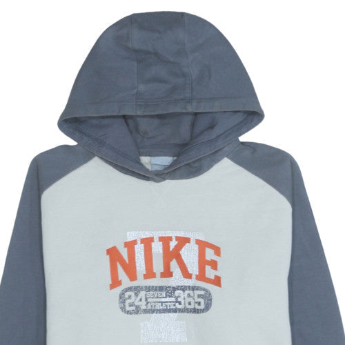 Additional view of Nike boys’ grey pullover hoodie 18-20 years graphic fleece sweatshirt