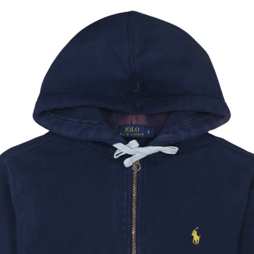 Mens UK Size S Ralph Lauren Blue Full Zip Hoodie