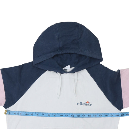 Womens UK Size 10 ellesse White Pullover Hoodie