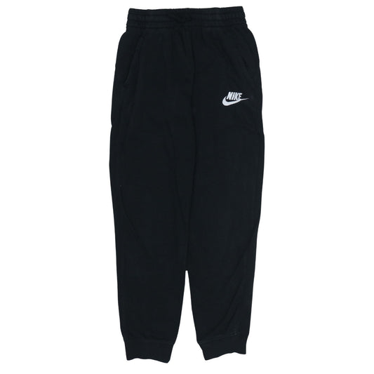 Nike Boys Black Jogger Trousers L 147-158cm Elastic Waist Fleece Sweatpants