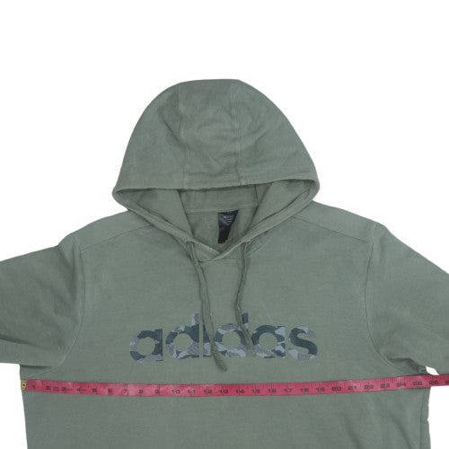 Mens UK Size L adidas Green Pullover Hoodie