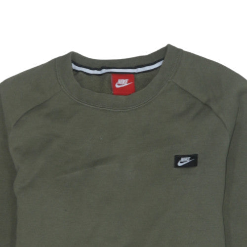 Mens UK Size S Nike Green Pullover Sweatshirt