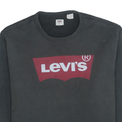 Mens UK Size M Levi's Black Pullover Sweatshirt