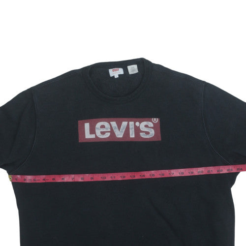 Mens UK Size L Levi's Black Pullover Sweatshirt