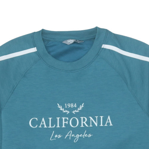 Womens UK Size 16 Nutmeg Blue Pullover Sweatshirt