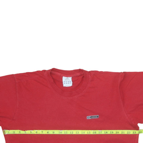Mens UK Size L adidas Red T-Shirt