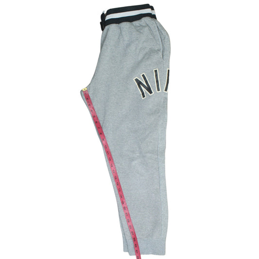 Mens UK Size L Nike Regular Fit Sweatpants Grey Trousers