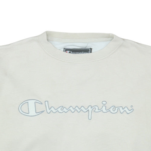Mens UK Size S Champion Beige Pullover Sweatshirt