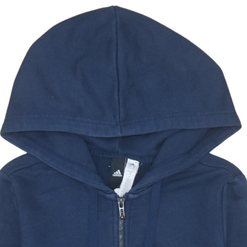 Womens UK Size S adidas Blue Full Zip Hoodie