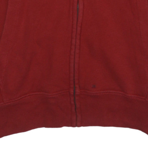 Mens UK Size L Gap Red Full Zip Hoodie