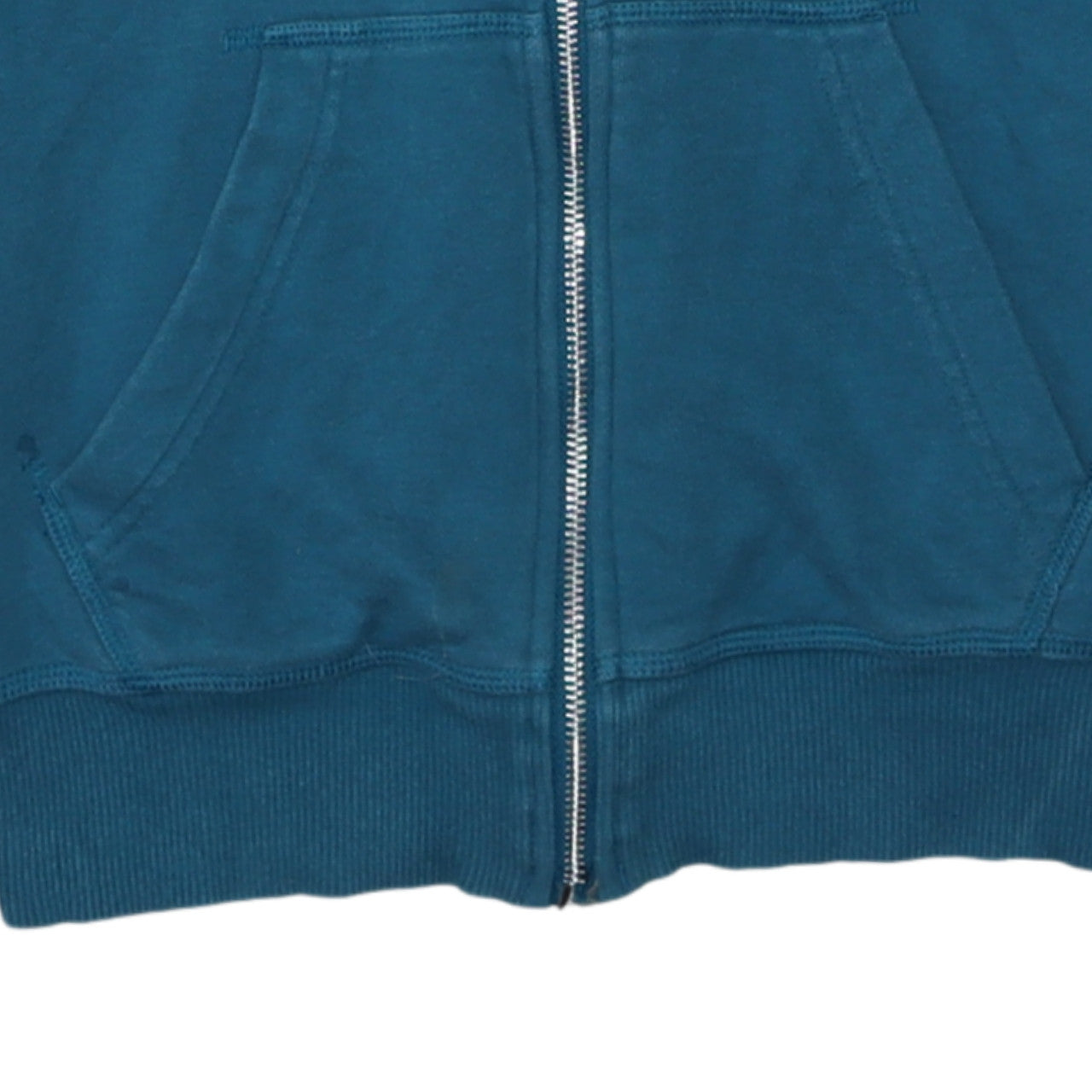 Womens UK Size 10 adidas Blue Full Zip Hoodie
