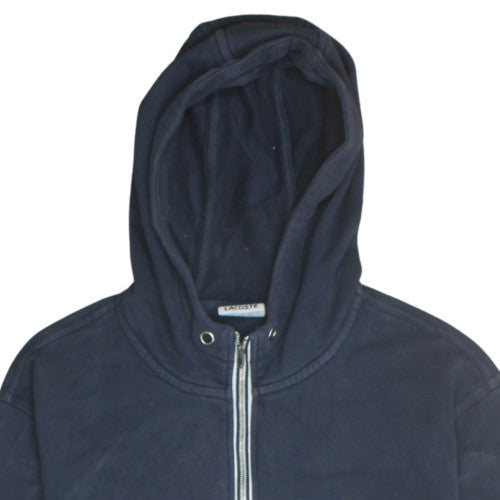 Mens UK Size M Lacoste Blue Full Zip Hoodie
