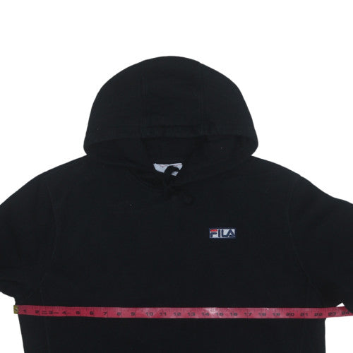 Mens UK Size M FILA Black Pullover Hoodie