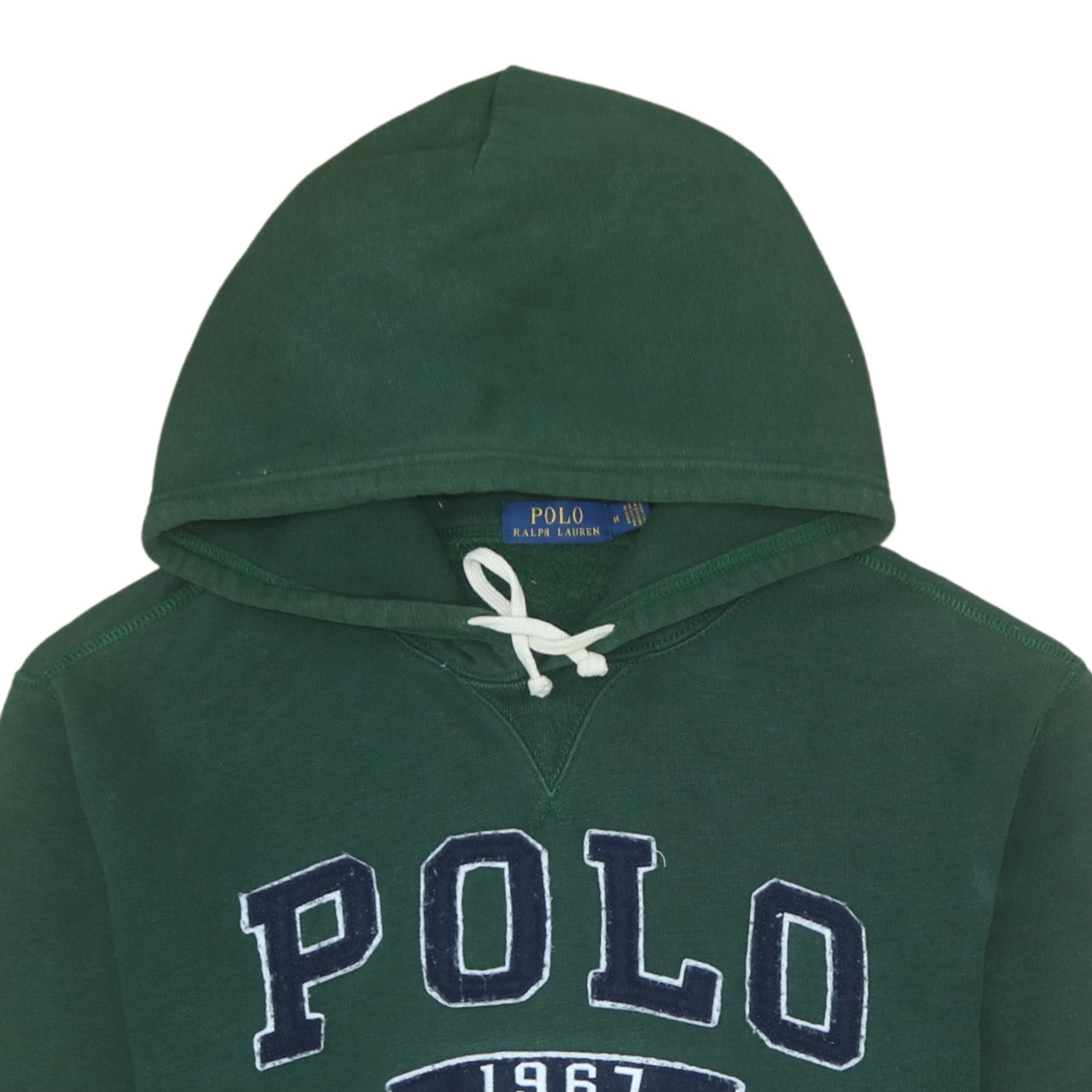 Mens UK Size M Polo Ralph Lauren Green Pullover Hoodie