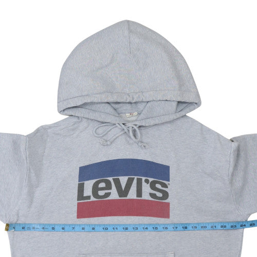 Mens UK Size L Levi's Grey Pullover Hoodie