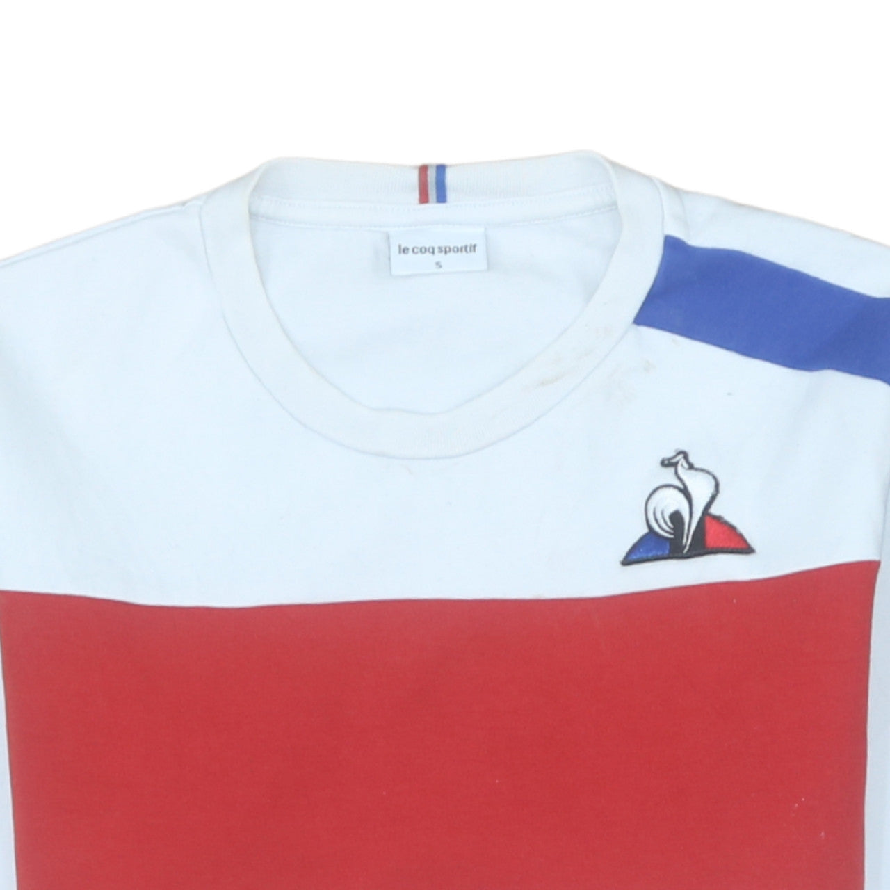 Mens UK Size S le coq sportif White Pullover Sweatshirt