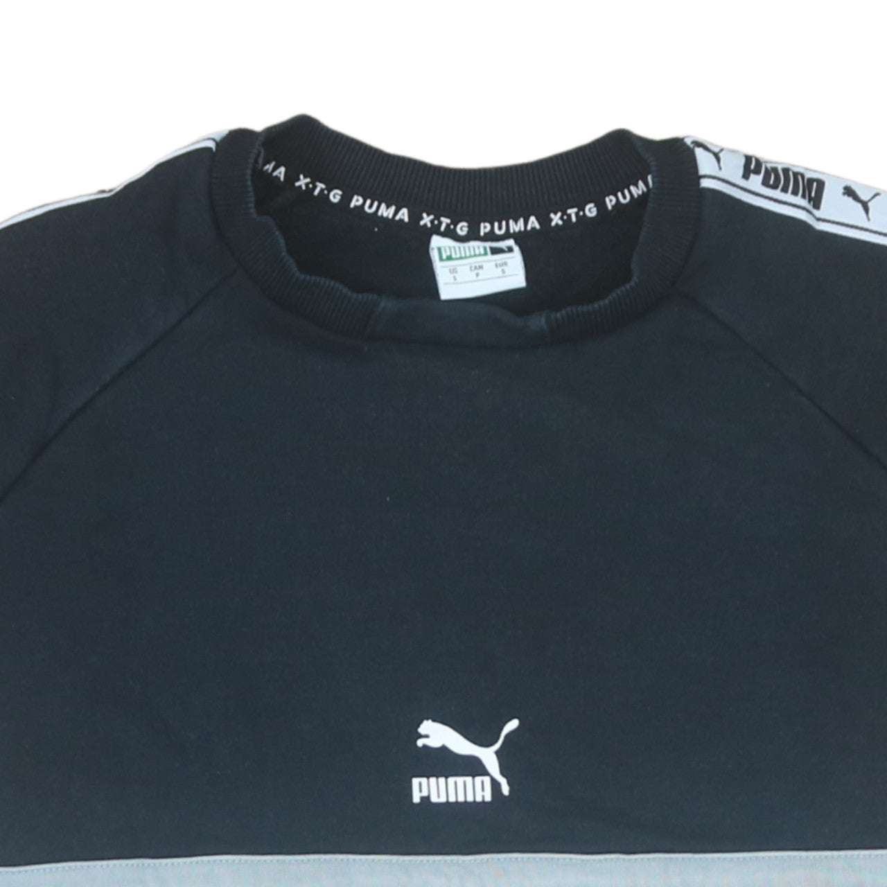 Mens UK Size S PUMA Black Pullover Sweatshirt