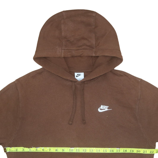 Mens UK Size M Nike Brown Pullover Hoodie