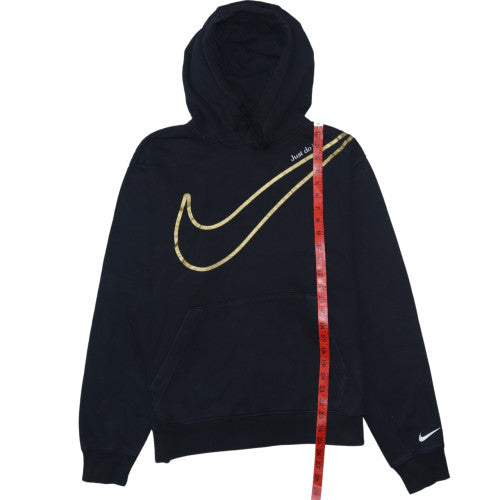 Womens UK Size M Nike Black Pullover Hoodie