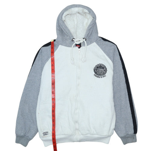 Mens UK Size M Lee Cooper Grey Full Zip Hoodie