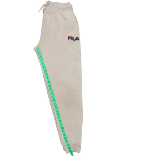 Mens UK Size S FILA Regular Fit Jogger Beige Trousers