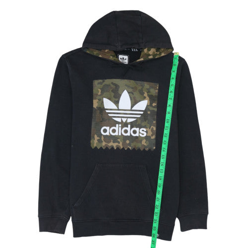 Mens UK Size S adidas Black Pullover Hoodie